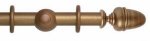 SOLID WOOD CLASSIC ACORN CURTAIN POLE